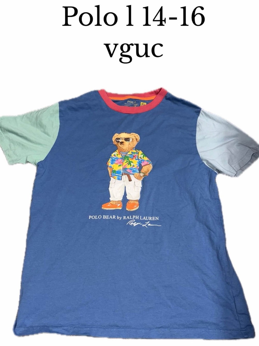 Polo Ralph Lauren size 11 boys bear beach shirt